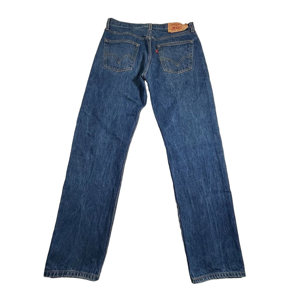 Vintage Y2K Levi's 501 XX Jeans 32x32 Button Fly Straight Leg Blue Denim
